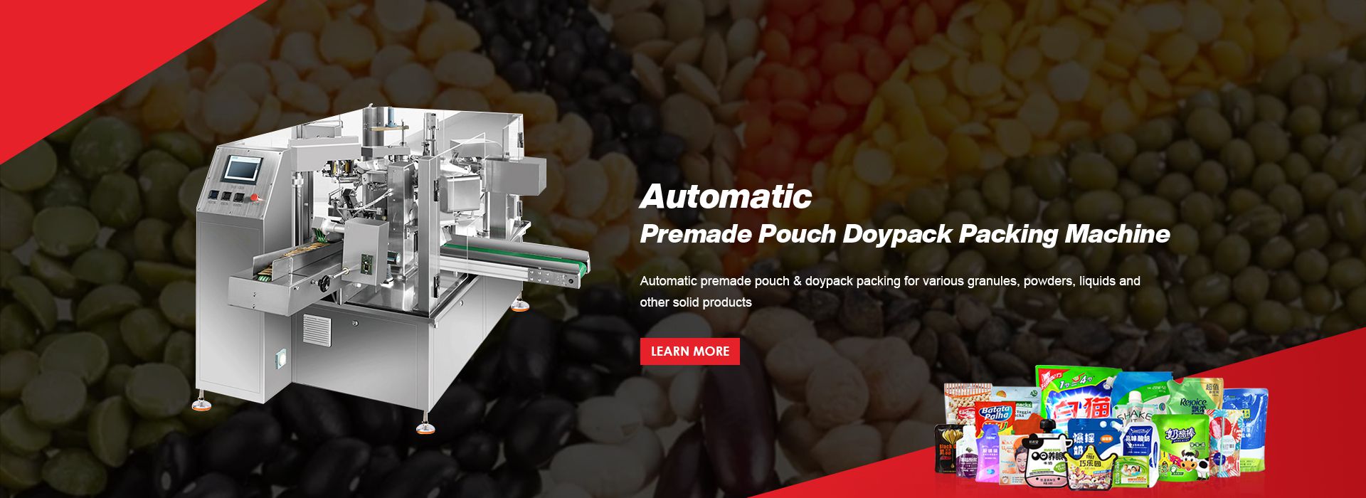 Automatic Premade Pouch Doypack Packing Machine