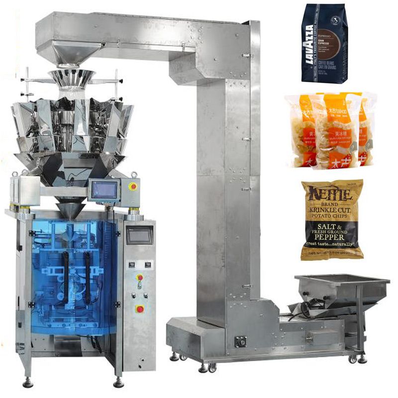 Automatic All-In-One Pouch VFFS Packing Machine With Multihead Weigher