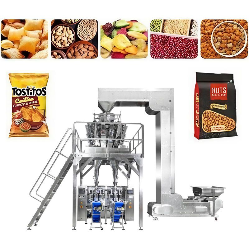 High Efficient Multi Head Weigher Vertical Pouch Forming Sealing Packaging Machine