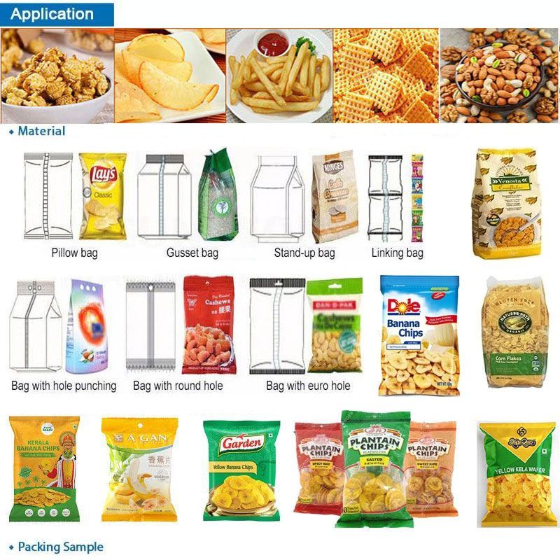 snacks packing machine