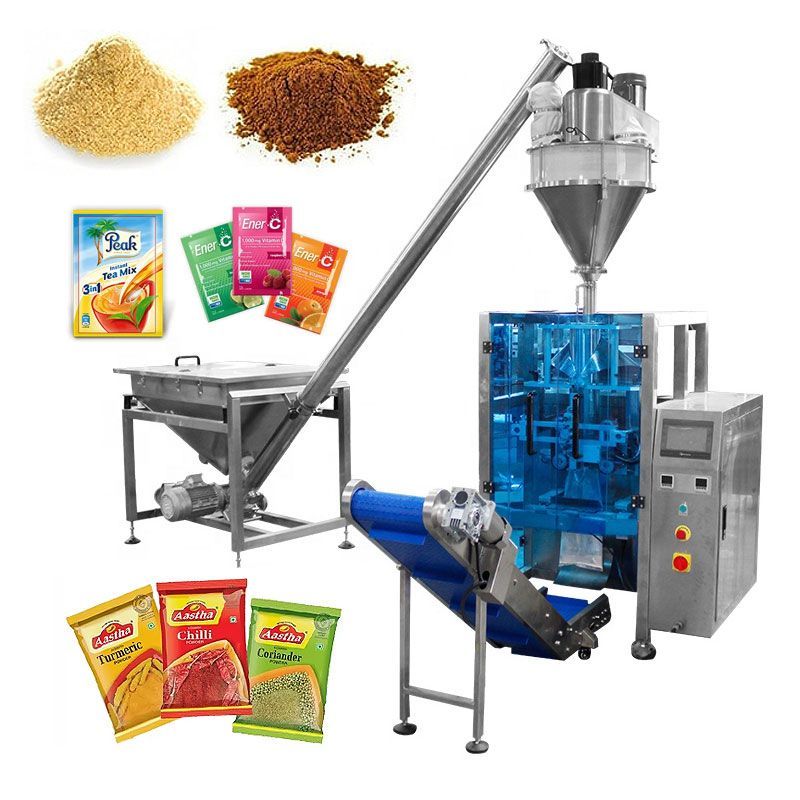 Automatic Powder Pouch Packing Machine With Screw Feeder